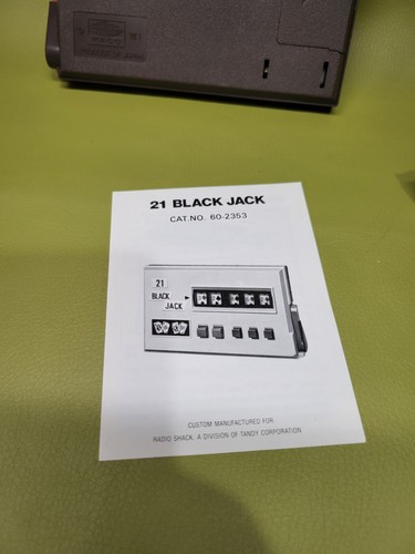 JUEGO BLACKJACK RADIO SHACK 60-2353 VINTAGE COMO NUEVO AÑOS 70 - FUNCIONA MUY BIEN - RETRO - Imagen 4 de 6
