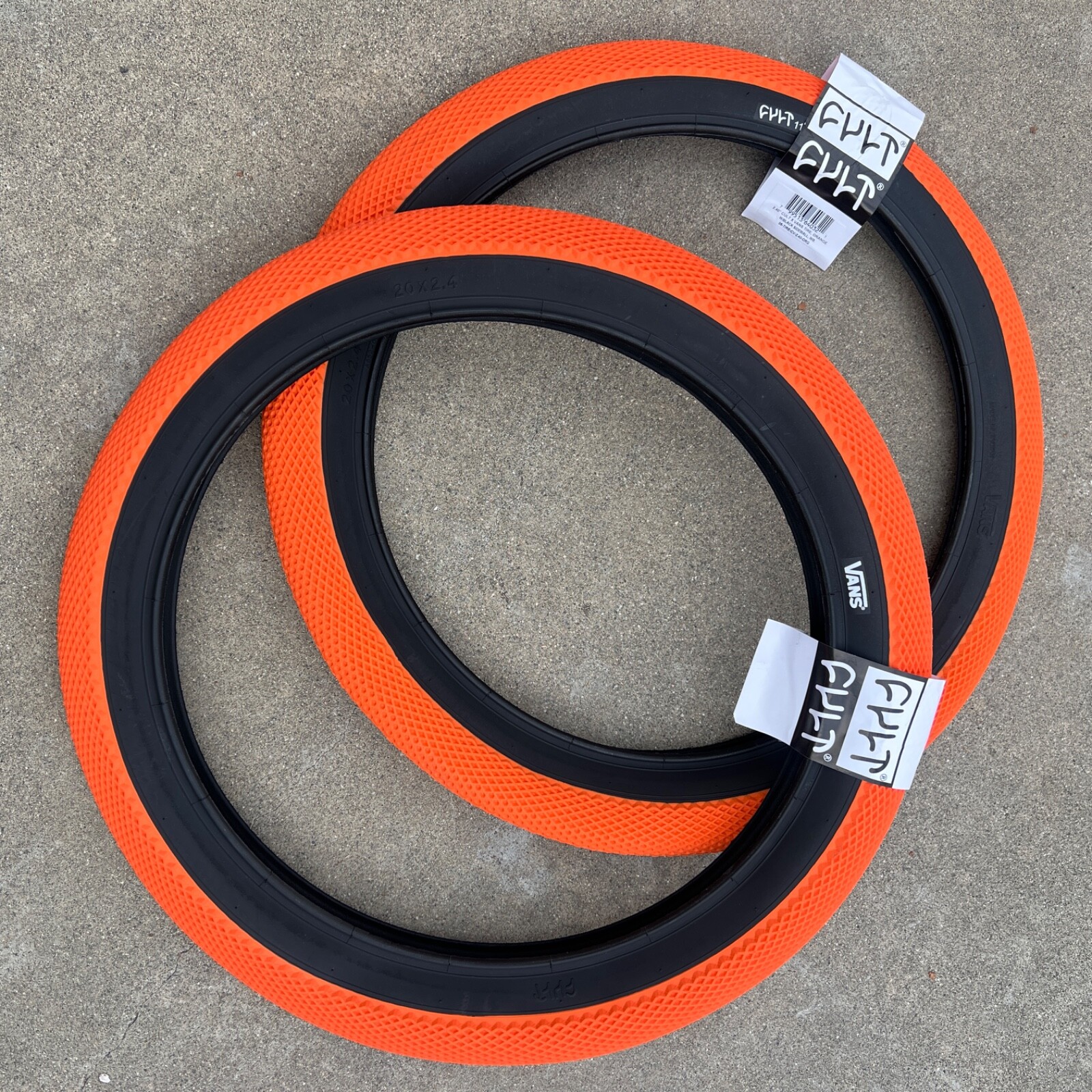 Tires Orange W/ Black Sidewalls
