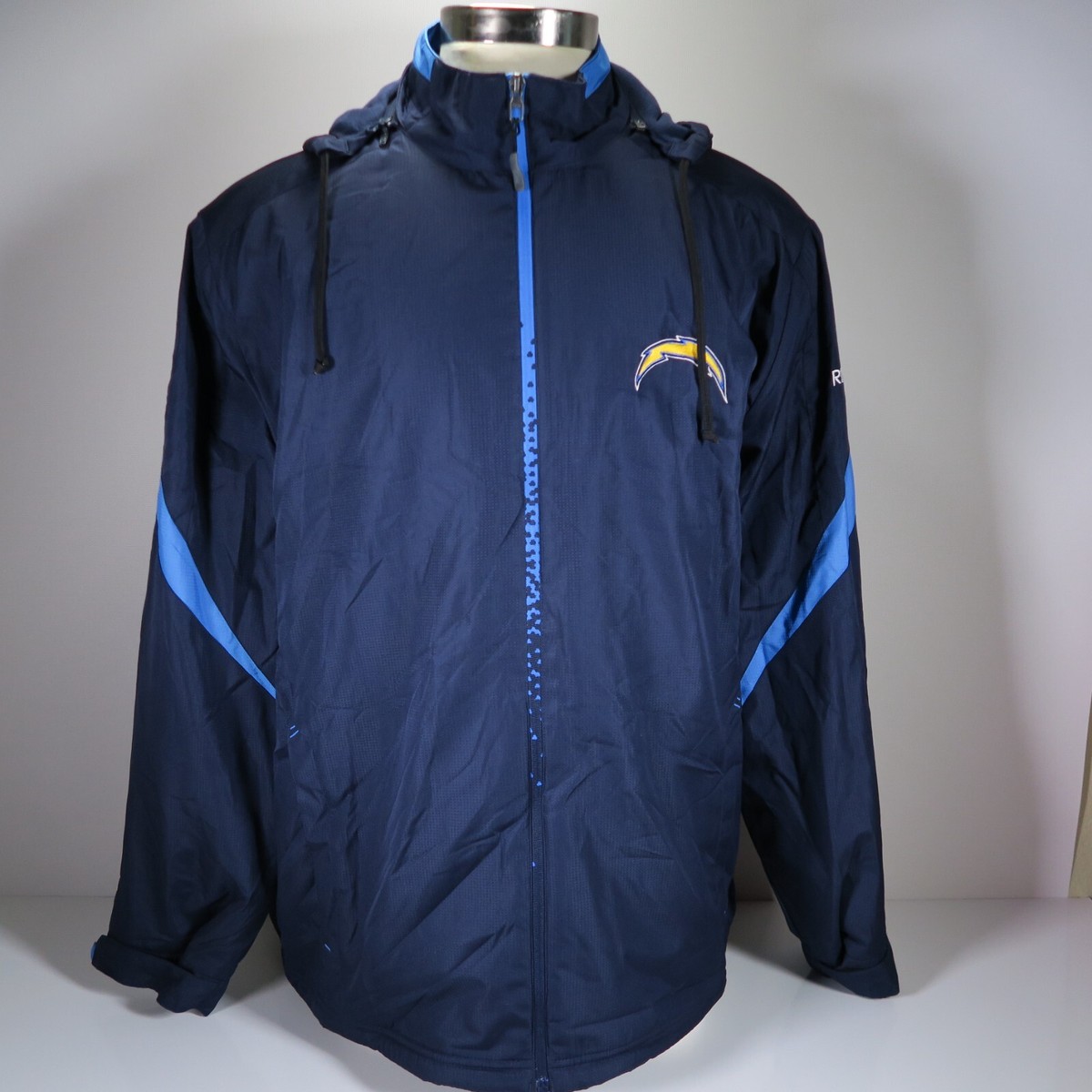 Vintage Reebok On-Field San Diego Chargers Hooded Zip Fleece