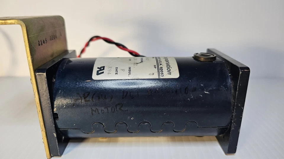 RAE Corp Motor 2423216 w/bracket 2129-5438 1980rpm .64A 115v DC 36 InOz Serviced - Image 3 of 4