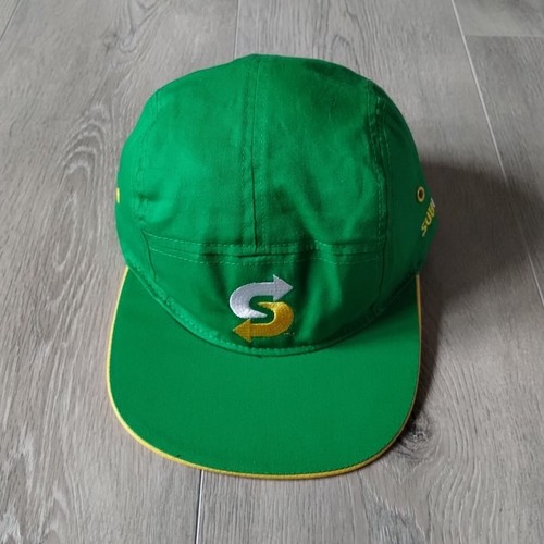 Subway Employee Hat 5 Panel Snapback Cap Green Yellow Adjustable OSFA Workwear - Picture 2 of 12