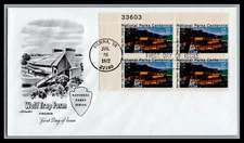 US FDC # 1452 6c Wolf Trap Farm Artmaster plate block 33603 UL 1972, 9M198