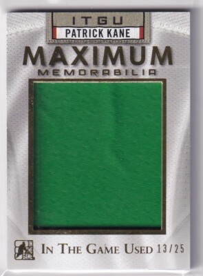 2014 In The Game Used Maximum Memorabilia Patrick Kane Jumbo Patch #13/25