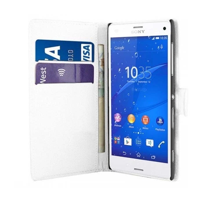 Case For Sony Xperia Z3 Compact Wallet Flip PU Leather Stand Card Slot Cover - Image 3 of 4
