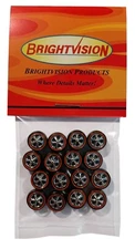 100 Brightvision Redline Wheels – 100 Small Hong Kong Bearing - Bright Chrome