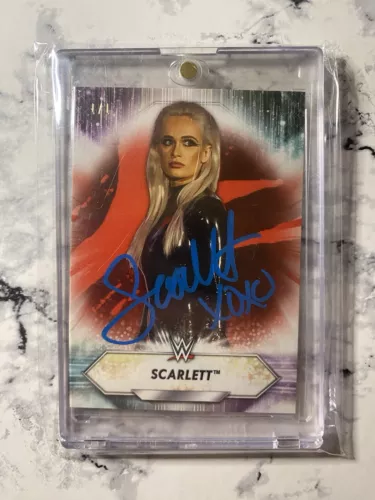 1/1 RED SCARLETT NXT WWE Topps On Card Auto One Of One Signed In Person