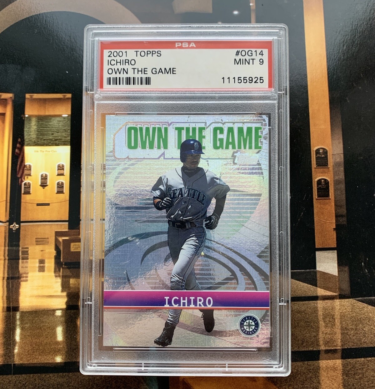 🔥PSA 9 - 2001 Topps ICHIRO SUZUKI RC OWN THE GAME Rookie Insert MINT 2025 HOF