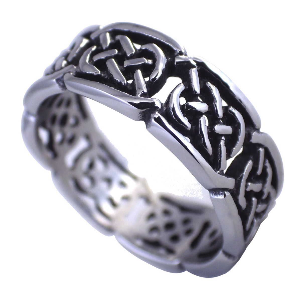 Stainless Surgical Steel 7mm Wide Band Ring Sizes 5 to 13 Mens Womens Stainless Surgical Steel 7mm Wide Band Ring Sizes 5 to 13 Mens Womens