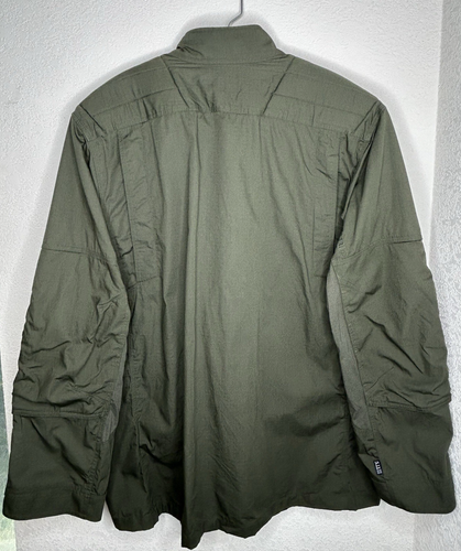 511 Tactical Jacket Men Large Green Padded Shoulders Ripstop Military Utility - Picture 2 of 12