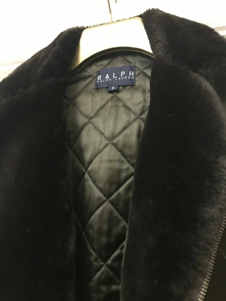 Ralph Lauren Dark Green Jacket with Faux Fur Trim, Small (Fits Medium) - Image 3 of 4