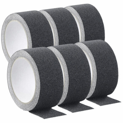 AGT Antirutsch-Tapes 4er Set - Schwarz-gelbe Klebebänder Für Treppen Und Rutschige Flächen