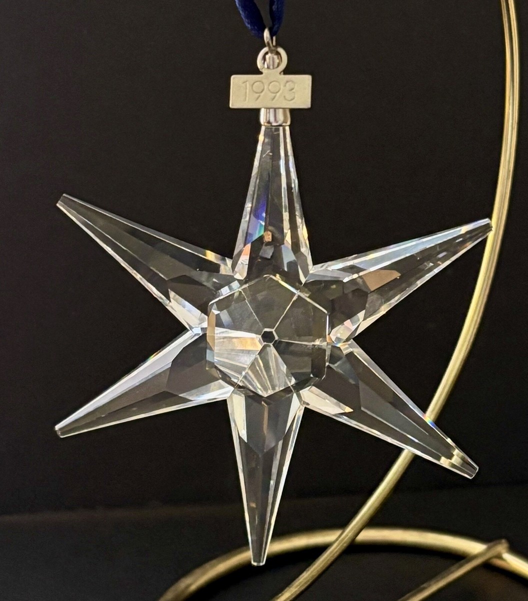 スワロフスキー　クリスマス　オーナメント　1993年 Retired Swarovski Crystal 1993 Annual Edition Star Christmas