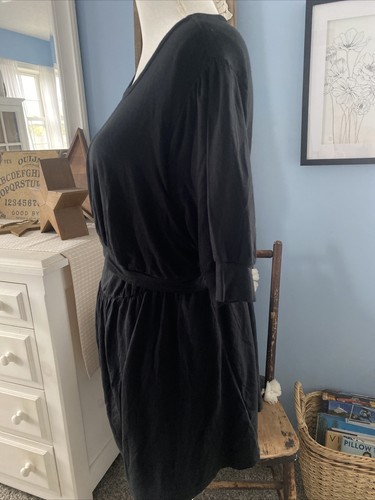 Isabel Maternity Dress Black Short Sleeve Short Ingrid & Isabel Extra Large XL - Picture 4 of 6
