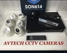 AVTECH NVR AVH316 Bundle 6 IP Color Cameras 8 Port POE Switch 2000GB HD Tested!