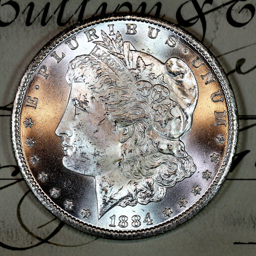 * 1884-CC * CHOICE to GEM BU MS MORGAN SILVER DOLLAR * FROM ORIGINAL BANK BAG *