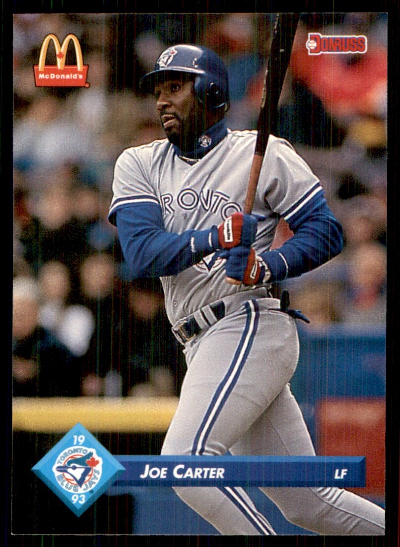 1993 Donruss McDonald's Toronto Blue Jays Great Moments Joe Carter Toronto Blue