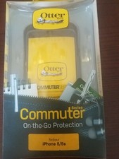 Neu OTTERBOX Pendler Serie Hülle für IPHONE 5/5s / Se Black-Brand New-Ships N