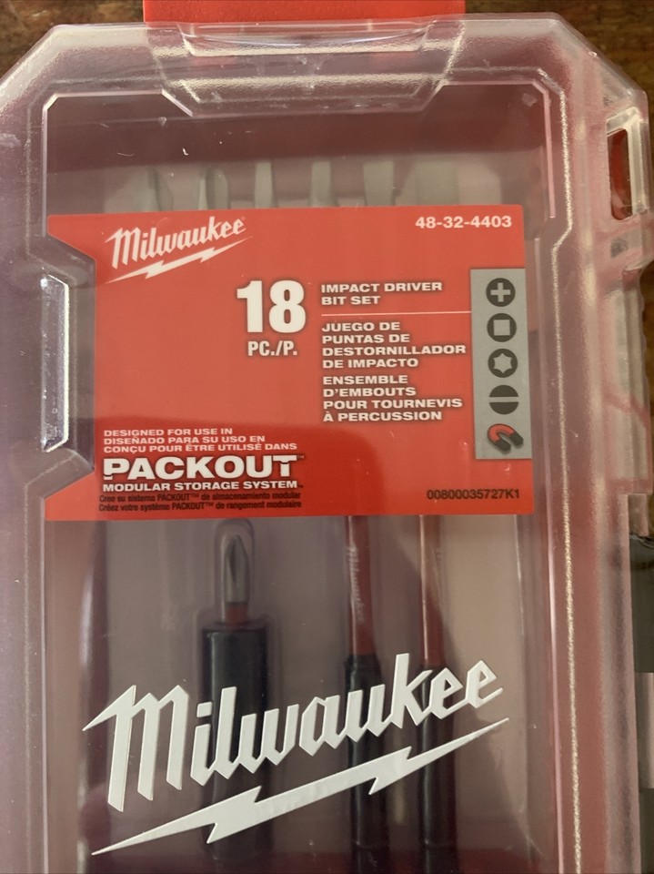 Set 32 Pezzi Bit SHOCKWAVE Milwaukee Per Avvitatori Ad Impulsi