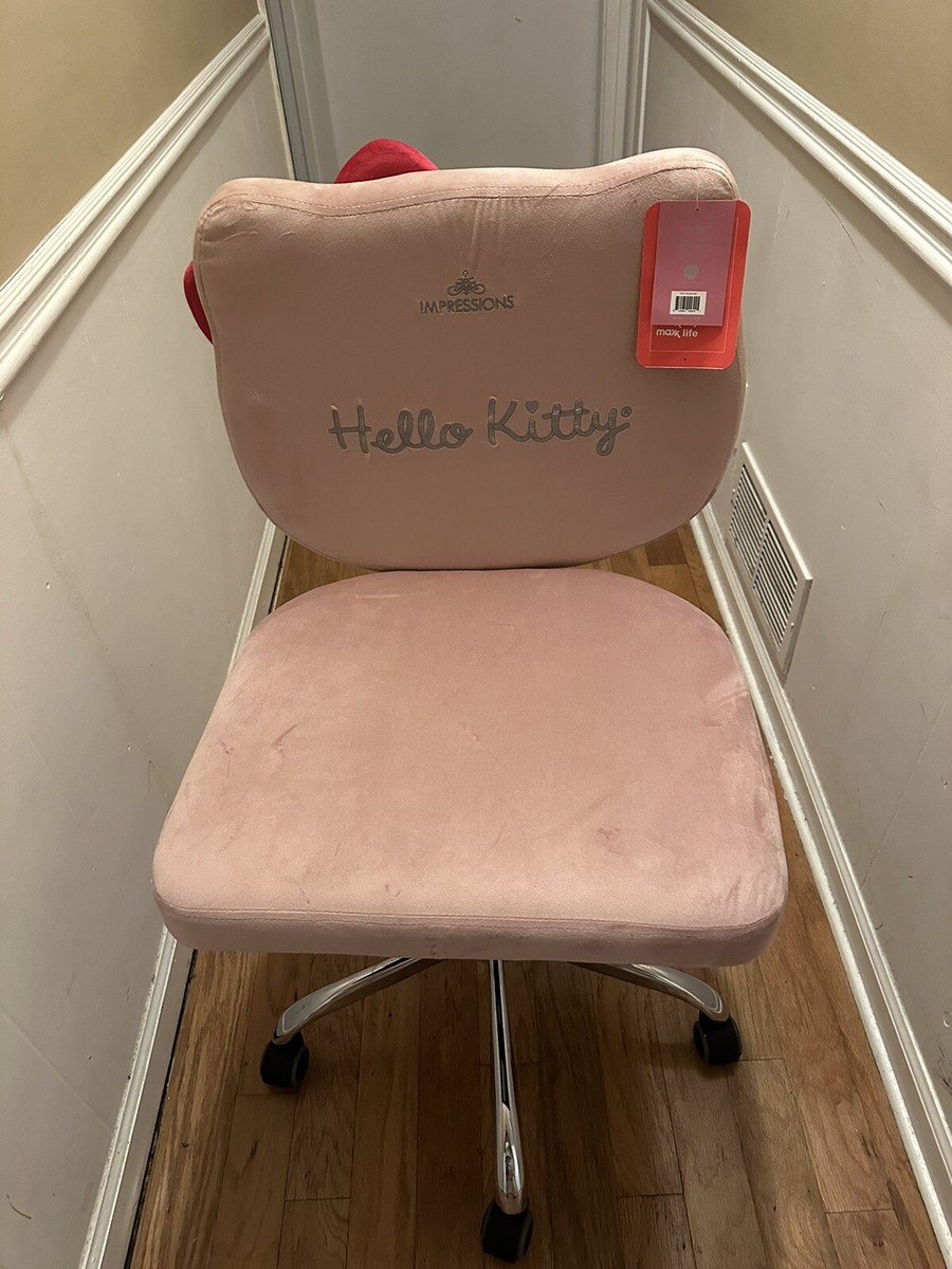 Hello Kitty Impressions Pink Vanity Chair TikTok Viral