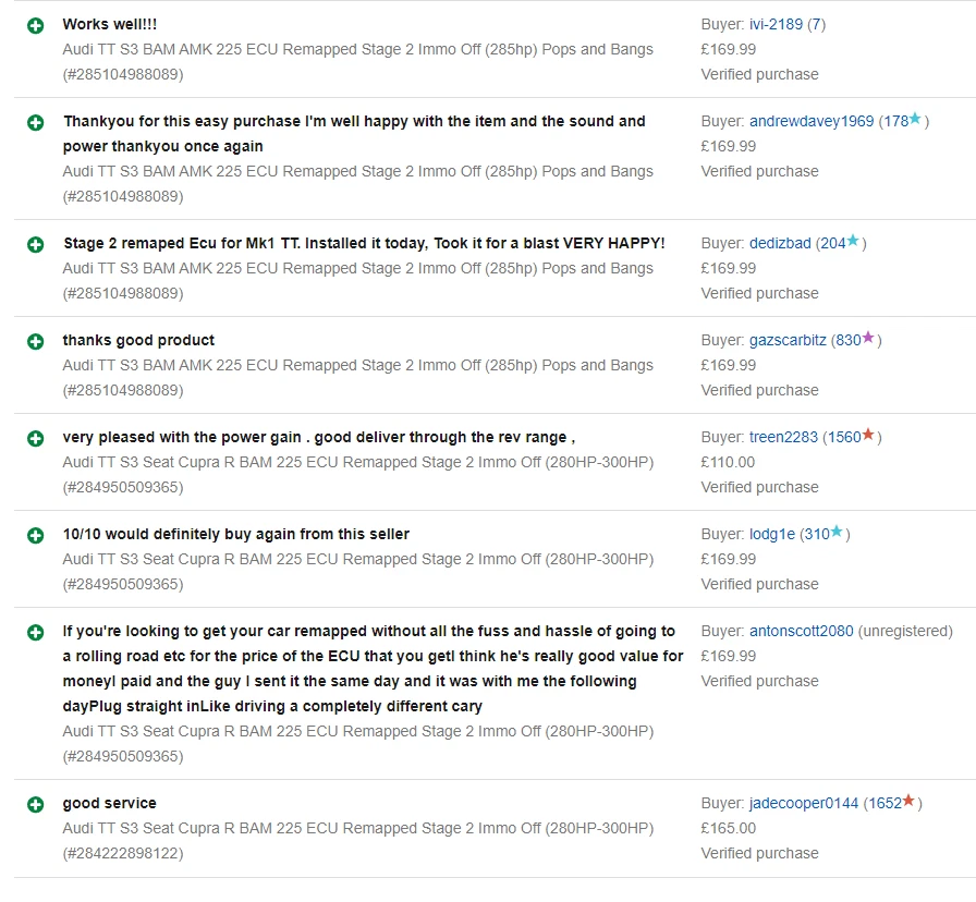 Audi TT S3 BAM AMK 225 ECU IMMO OFF (285 CV) fase 2 - Immagine 4 di 4