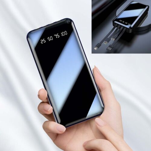 USA 900000mAh Portable Power Bank Backup External LCD LED 4 USB Battery Charger