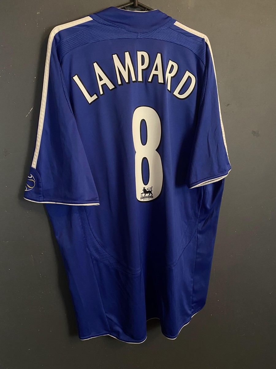 FRANK LAMPARD #8 MEN'S FC CHELSEA 2006/2007 SOCCER FOOTBALL SHIRT