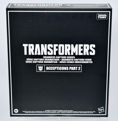 Transformers Takara Tomy Dramatic Capture Series Decepticons Part 2 NEW!
