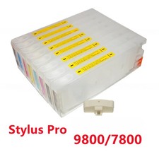 8 350 Refillable Pigment Ink Cartridge compatible Epson Stylus Pro 9800 7800