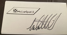 MICHAEL ANDRETTI Personally Autographed Signed INDY CAR Card RACING FreeShip — photo 1