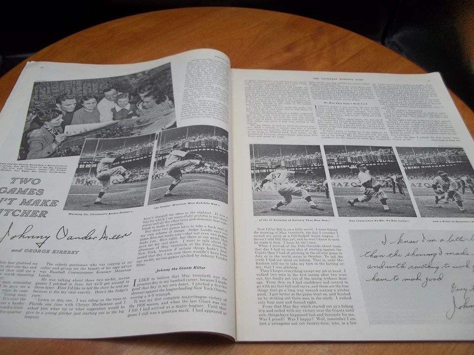 AUG 27 1938 Boy's Portrait SATURDAY EVENING POST FULL MAG - Image 3 of 4