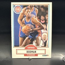 Fleer 1990-91 Dennis Rodman #59 Detroit Pistons NBA Basketball Card Base Set