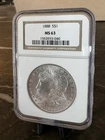 1888 $1 Morgan Silver Dollar NGC MS63