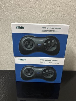 NEW 8BitDo M30 2.4g wireless gamepad + receiver for Genesis & Mega Drive 2