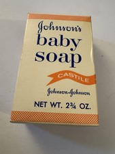 Vintage Johnsons Baby Bar Soap Mild Castile Gentle BB37