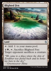 Blighted Fen 230 Battle for Zendikar BFZ MTG Magic The Gathering Uncommon Land