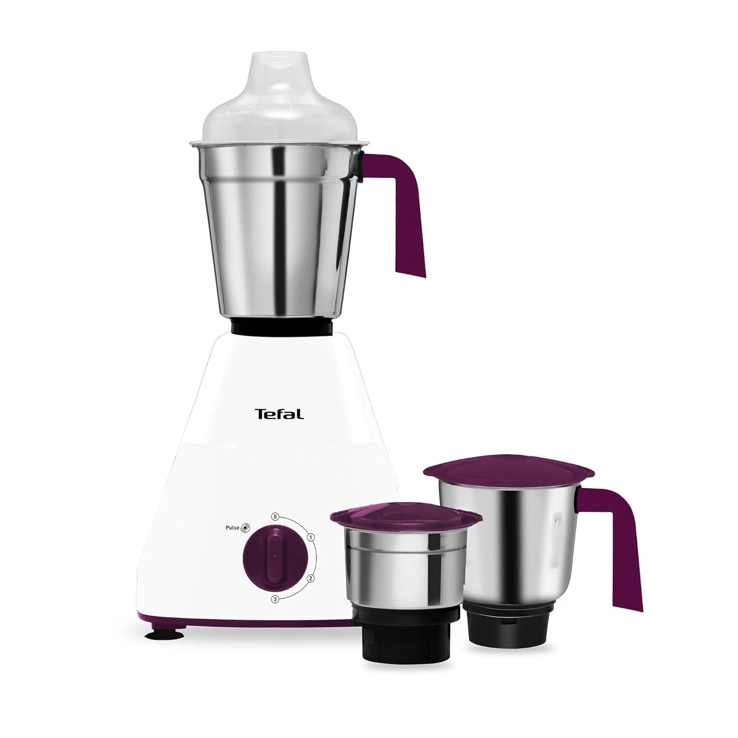 Tefal 550W Mixer Grinder 3 SS 304 Blade Jars for Wet & Dry Grinding, Blending
