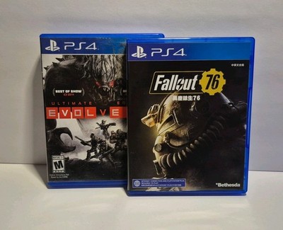 Bundle of PS4 Games Fallout 76 and Evolve PlayStation 4 Great Condition