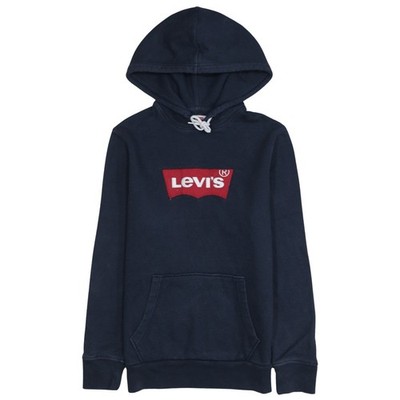 Levi s Herren Blau Pullover Hoodie Small Logo Fleece Sweatshirt