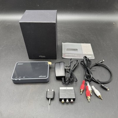 OTICON TV Adapter 3.0 (TVA3) Hearing Aid Audio Streamer With Original Accesories