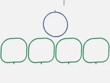 Intake Manifold Gasket Set VICTORREINZ 11-10508-01 ‘07-17 Ford/Lincoln/Merc 2.5L