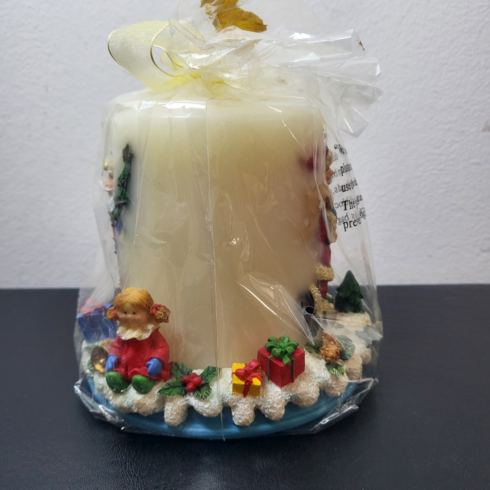 Vintage Christmas Santa Claus Inlaid Candle JCPenney 5" Unopened in Original Pkg - second product detail image