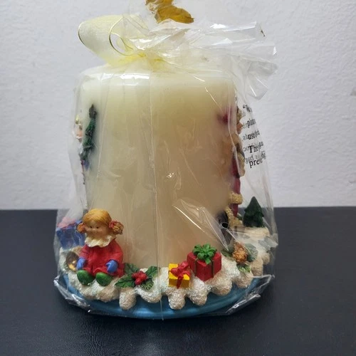 Vintage Santa Inlaid Candle JCPenney 5" Unopened Original Packaging image 2
