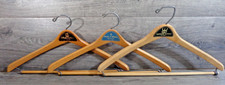 Vintage Advertising Wooden Hangers Detroit Michigan Clothiers Lot of 3