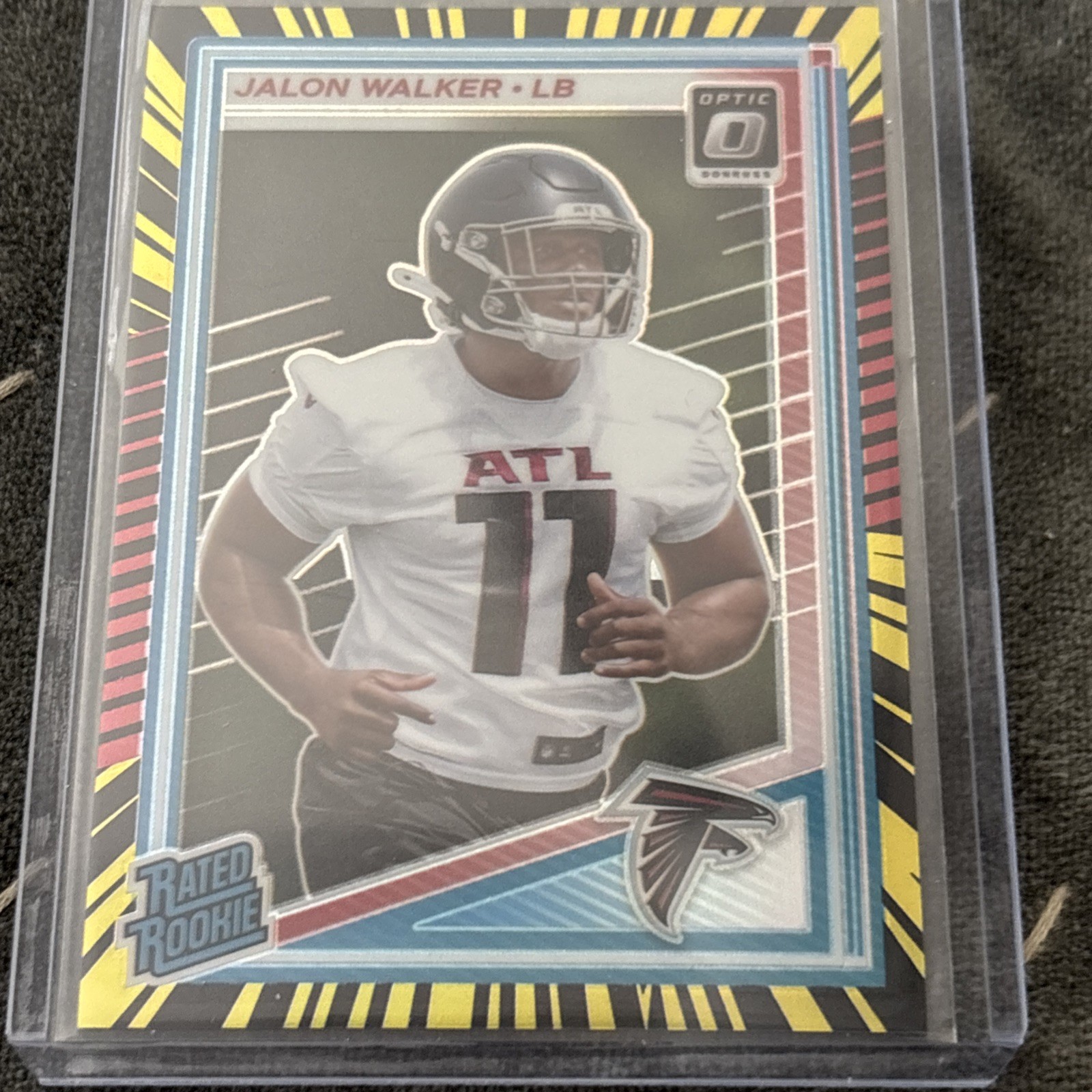2025 Donruss Optic - Rated Rookie Jalon Walker #290 Electricity Prizm /75 (RC)