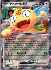 Meowth ex 062/088 Double Rare Perfect Order Pokemon Holo TCG Card
