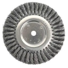 Weiler Twist Wire Wheel Wire Brush, Arbor, 8" 90783 Weiler 90783 012382081553