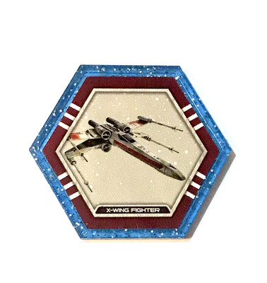 Topps Star Wars Galactic Connexions X-Wing Fighter Blue Starfield Series 2