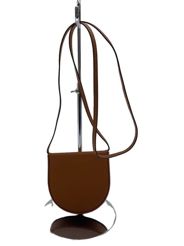 LOEWE shoulder bag leather Camel plain Used