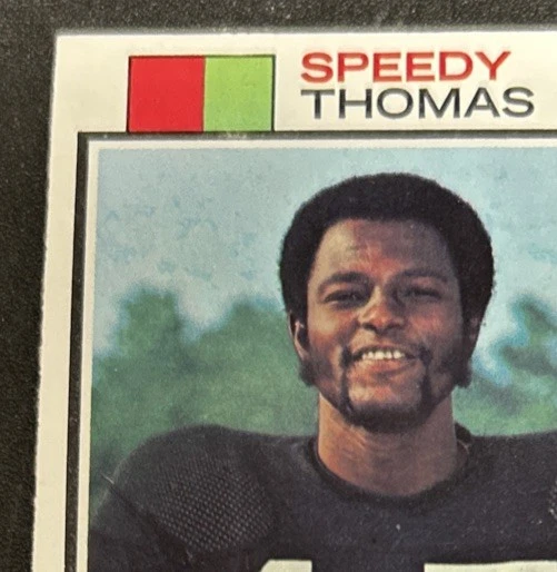 1973 Topps Speedy Thomas Football Rookie Card (RC) #113 Bengals WR GD/VG O/C - Image 2 of 4