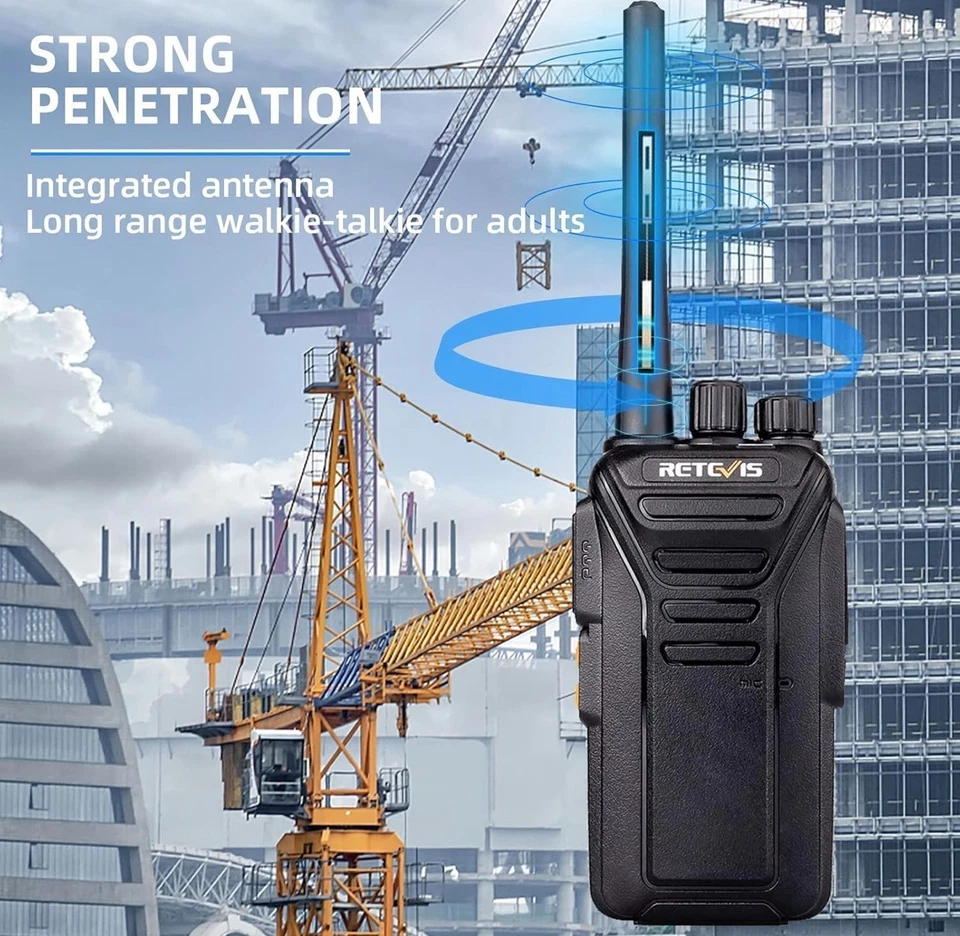 6 Pack Rechargeable 2 Way Radios Walkie Talkies Long Range for Adults - Image 4 of 4